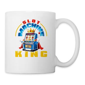 Spielautomaten König Casino Glücksspiel Jackpot - Tasse - Weiß - Rechts