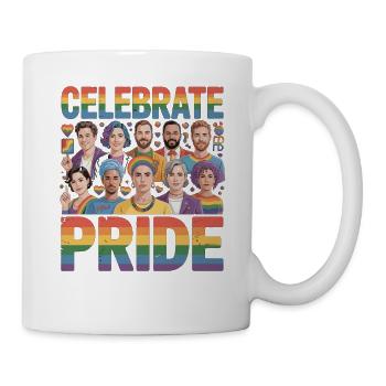 Celebrate Pride LGBT Rainbow Diversity - Mug - white - Right