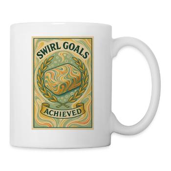 Swirl goals achieved | Soapmaking - Mug - white - Right