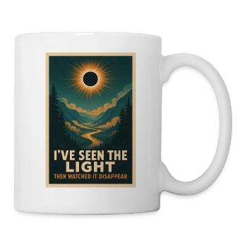 Licht verschwindet | Eclipse - Tasse - Weiß - Rechts