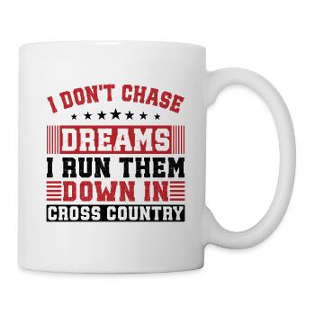 Cadeaux de course à fond - Idée de design parfaite pour un coureur de cross-country - Mug blanc - blanc - Droite