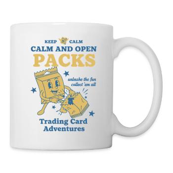 Calm And Open Packs Trading Card Adventures - Mug - white - Right