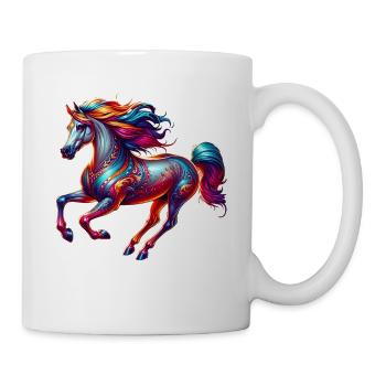Trakehner Pferd - Tasse - Weiß - Rechts