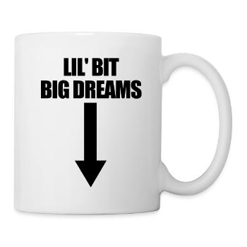 Femmes enceintes avec de petits mais grands rêves - Mug blanc - blanc - Droite