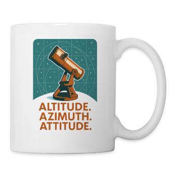 High Azimuth Posture | Astronomy - Mug - white - Right