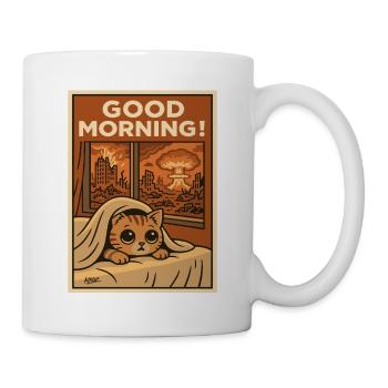 Good Morning: Apocalyptic Kitten - Mug - white - Right