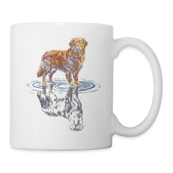 Golden Retriever Water Reflex - Mug - white - Right
