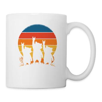 Sunset Dogs Silhouette Punk - Mug - white - Right
