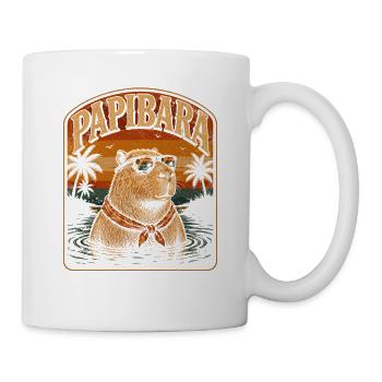 Papibara Surf-Sommer - Tasse - Weiß - Rechts
