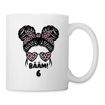  Sechster Geburtstag für ein Geburtstags Mädchen - Tasse - Weiß - Rechts