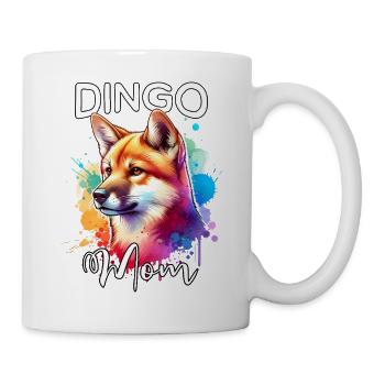 Australischer Wildhund Mama - Tasse - Weiß - Rechts