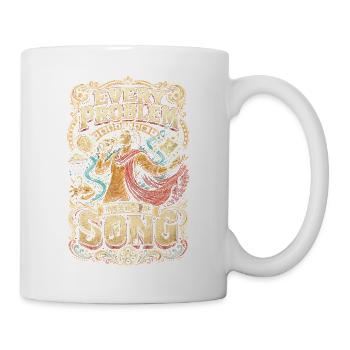 Bollywood : Chaque problème a besoin d’une chanson - Mug blanc - blanc - Droite