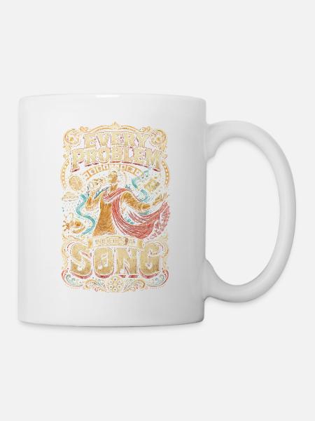 Bollywood Every Problem Needs A Song - Tasse - Weiß