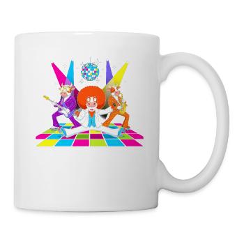 DiscoKuh im Glitzer-Auftritt - Tasse - Weiß - Rechts
