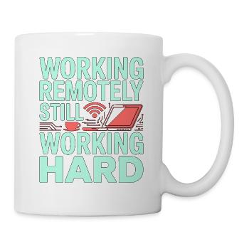 Remote Developer Working Remotely Web Programmer - Tasse - Weiß - Rechts