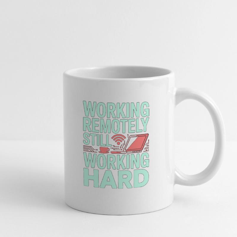 Remote Developer Working Remotely Web Programmer Tasse