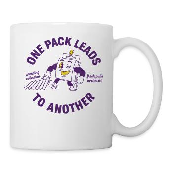 One Pack Leads To Another Trading Card Packlife - Mug - white - Right