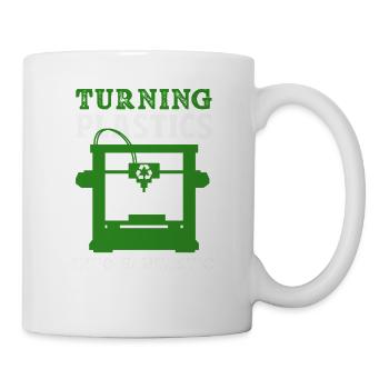 Turning Plastic Into Awesome 3D Printer - Mug - white - Right