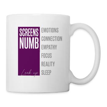 Anti Ai Screens Numb - Mug - white - Right