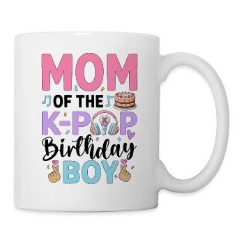 Mom of The K-Pop Birthday Boy - Mug - white - Right