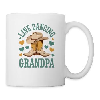 Line Dancing Grandpa Line Dance Line Dancer Gift - Mug - white - Right