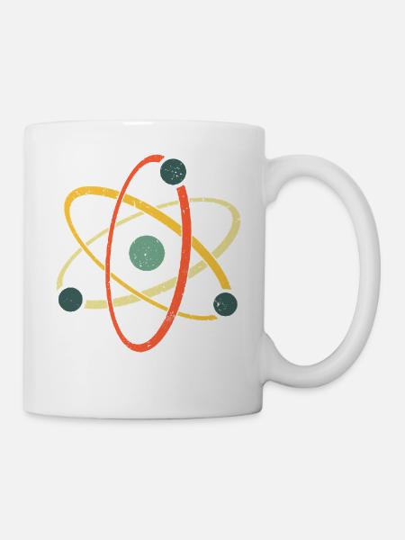 Cool Atom Art Biology Physics Chemistry Teacher - Mug - white