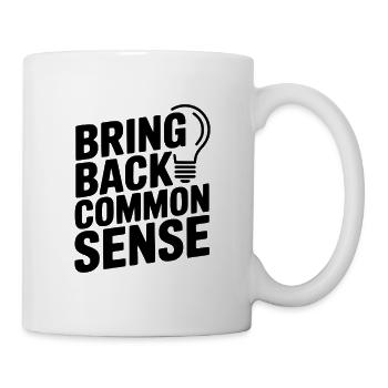 On ramène le bon sens - Mug blanc - blanc - Droite