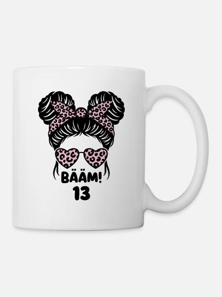 Thirteenth Birthday for a Birthday Girl - Mug - white