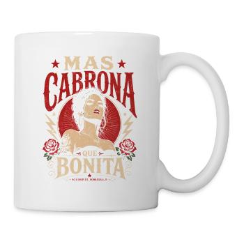 Mas Cabrona Que Bonita Retro Mujer - Tasse - Weiß - Rechts