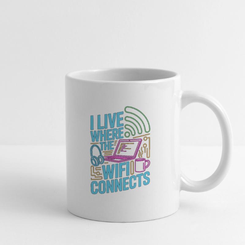 Remote Developer I Live Where The Web Developer Tasse