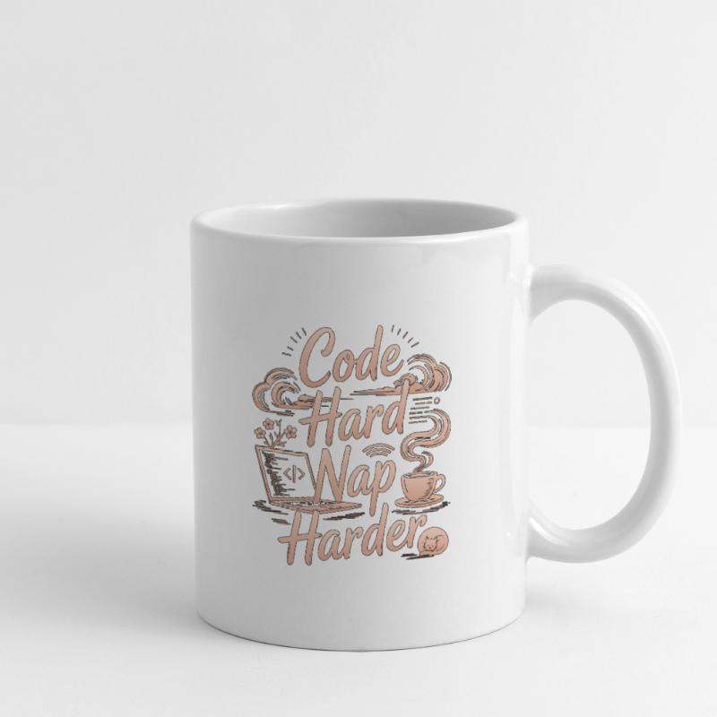Remote Developer Code Hard Nap Harder Remote Coder Tasse