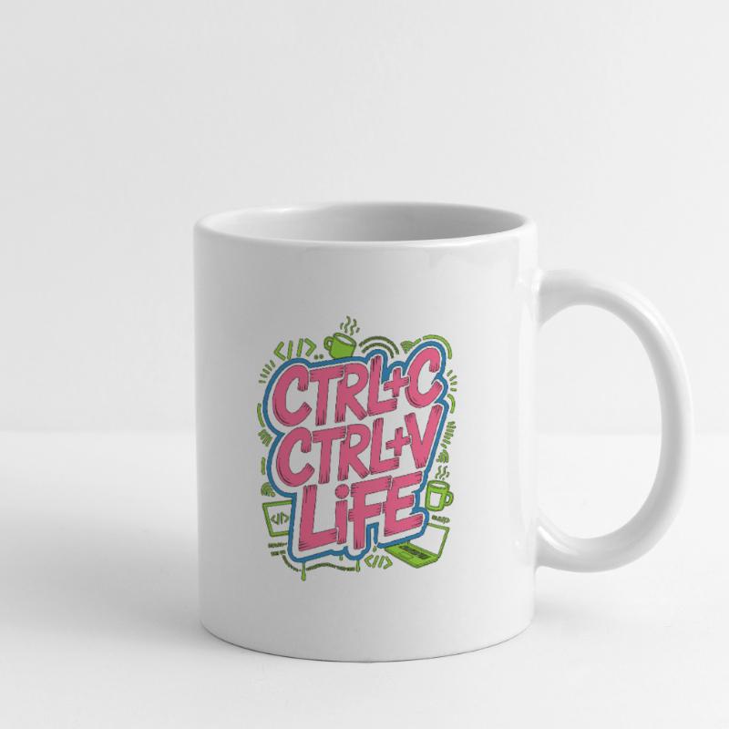 Remote Developer Ctrl+C Ctrl+V Life Web Developer Tasse