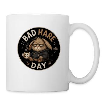 Bad Hare Day Mürrischer Hase - Mug blanc - blanc - Droite