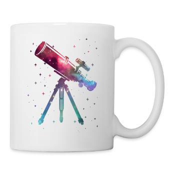 Teleskop Astronom Weltraum Kinden Astronomie - Tasse - Weiß - Rechts