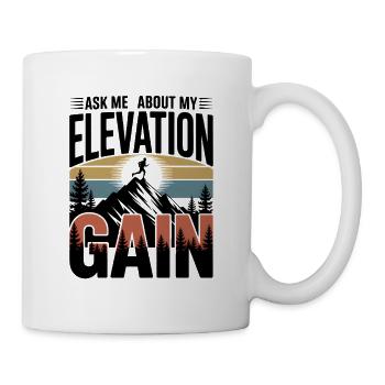 Ask me about altitude | Trail running - Mug - white - Right