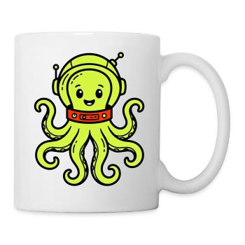Niedlicher Alien - Tasse - Weiß - Rechts