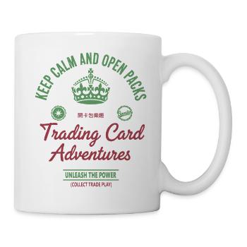 Keep Calm And Open Packs Trading Card Adventures - Mug - white - Right