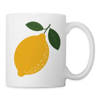 Citrus Sunshine Lemon Illustration - Mug - white - Right
