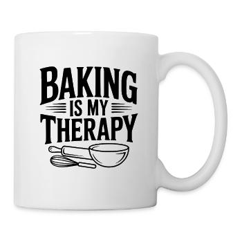 Baking Is My Therapy - Mug - white - Right