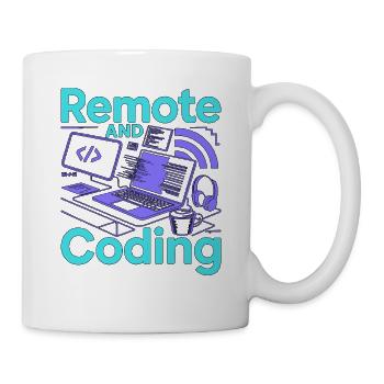 Remote Developer Remote And Coding Web Programmer - Tasse - Weiß - Rechts