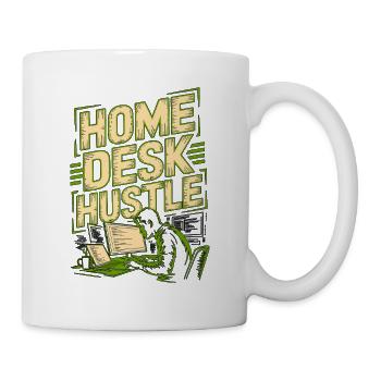 Remote Developer Home Desk Hustle Remote Coder - Mug - white - Right