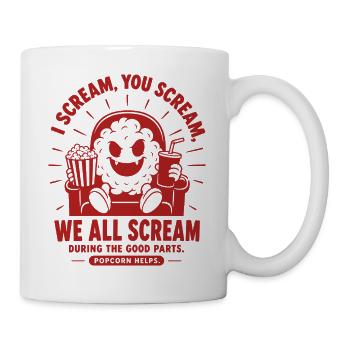 We All Scream Horror Popcorn - Mug - white - Right