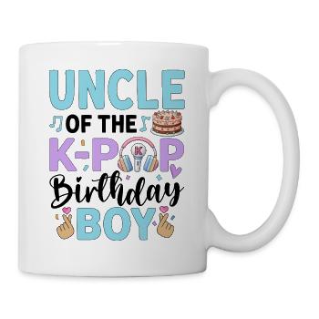 Uncle of The K-Pop Birthday Boy - Mug - white - Right