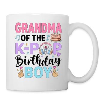 Grandma of The K-Pop Birthday Boy - Mug - white - Right