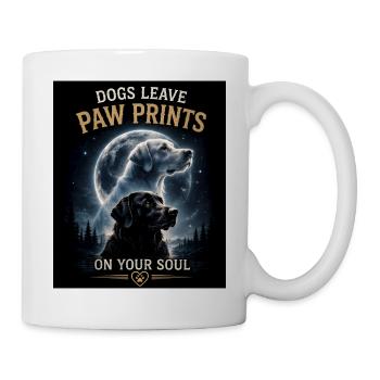 Paw Prints On Your Soul Dog Love Dog Lover - Mug - white - Right