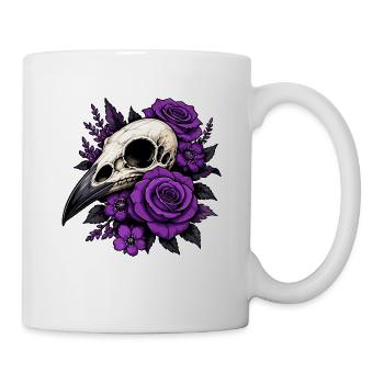 Violet Skull Roses Design - Mug - white - Right