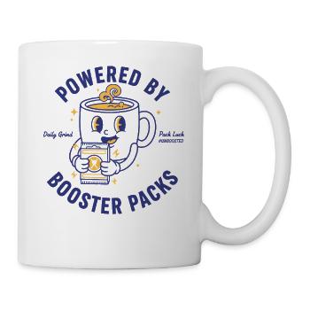 Angetrieben von Booster Packs Daily Grind Pack Glück - Tasse - Weiß - Rechts