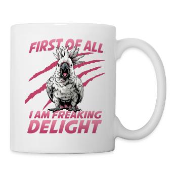 Cockatoo Bird Humor Cockatoo Parrot Pet Bird Hood - Mug - white - Right