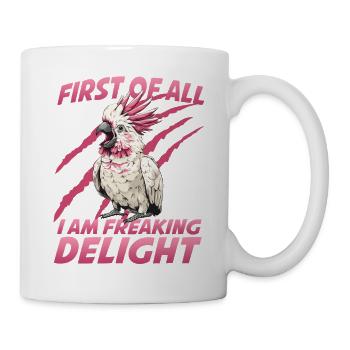 Australian Cockatoo Cockatoo Bird Holder Outfit - Mug - white - Right