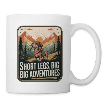 Wander Dachshund - Mug blanc - blanc - Droite